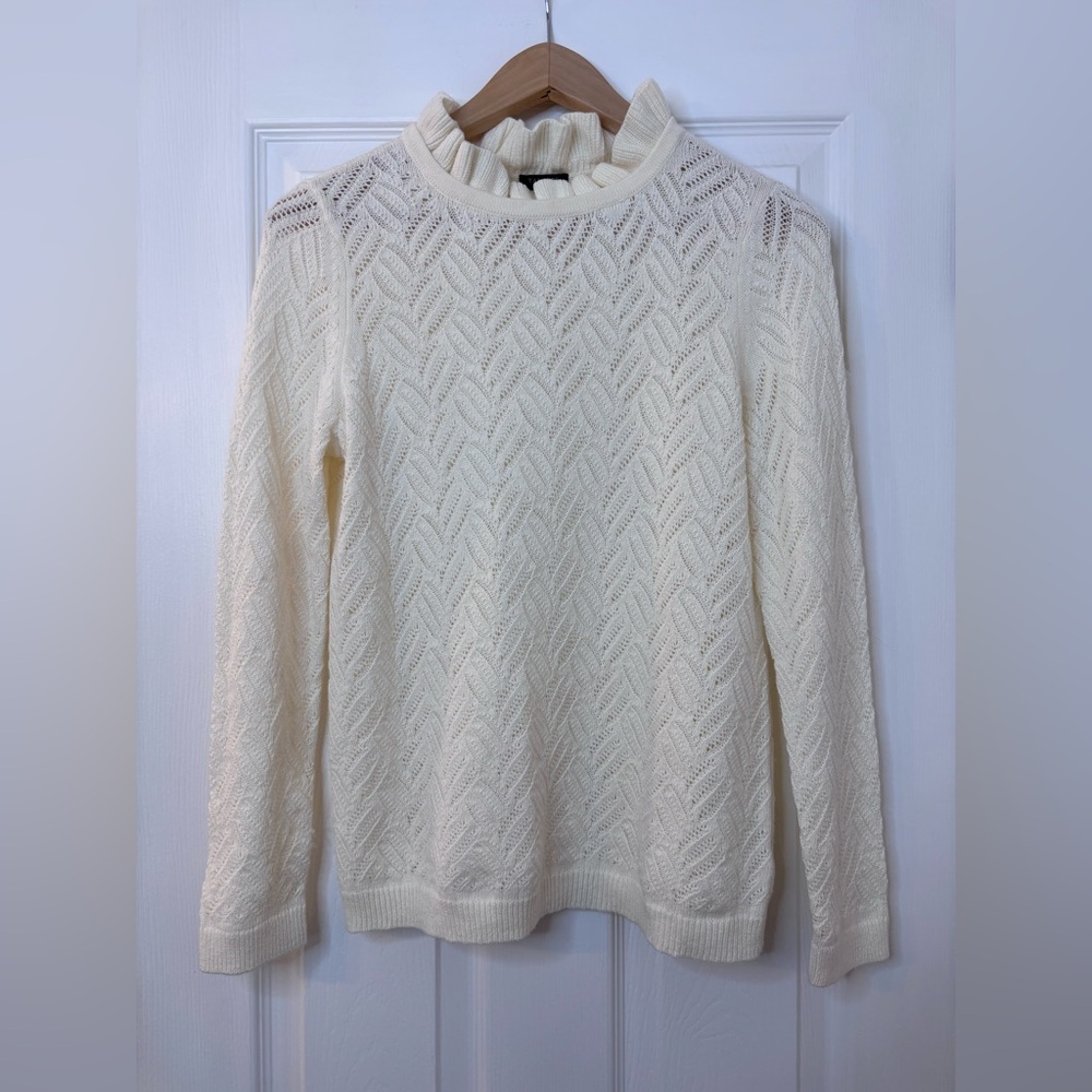 Talbots Cream Cowl Neck Sweater